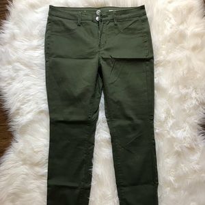 Army Green Skinny Jeans Size 9